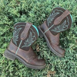 Ariat Fatbaby Heritage Dapper‎ Western Boots Women’s Size 6.5 Royal Chocolate